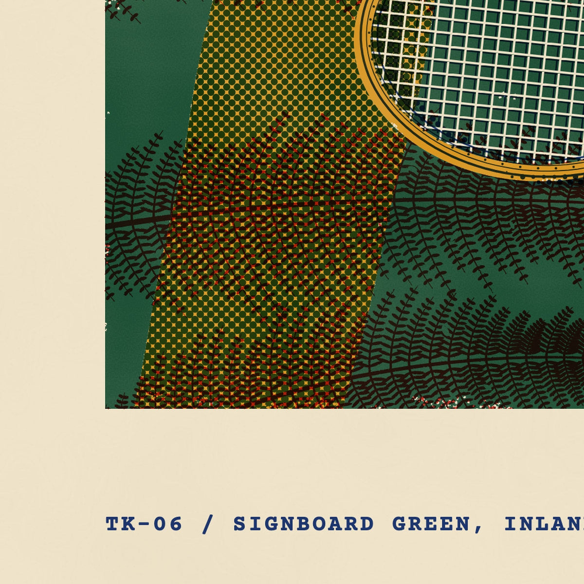 Crossed laminated wooden rackets with string holes and whipping